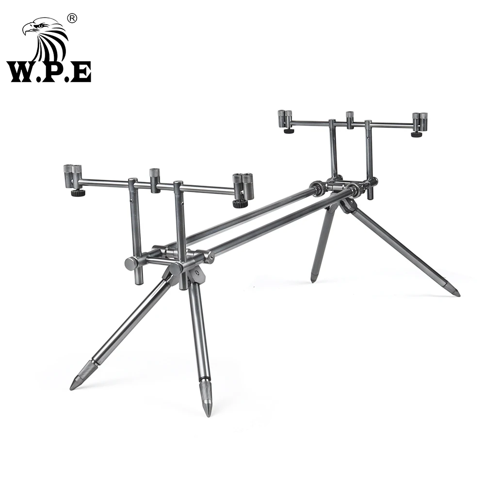 W.P.E 25*90cm Carp Fishing Rod Pod Holder Adjustable Retractable Pole Telescopic Folding Stand Bracket Accessories Tackle