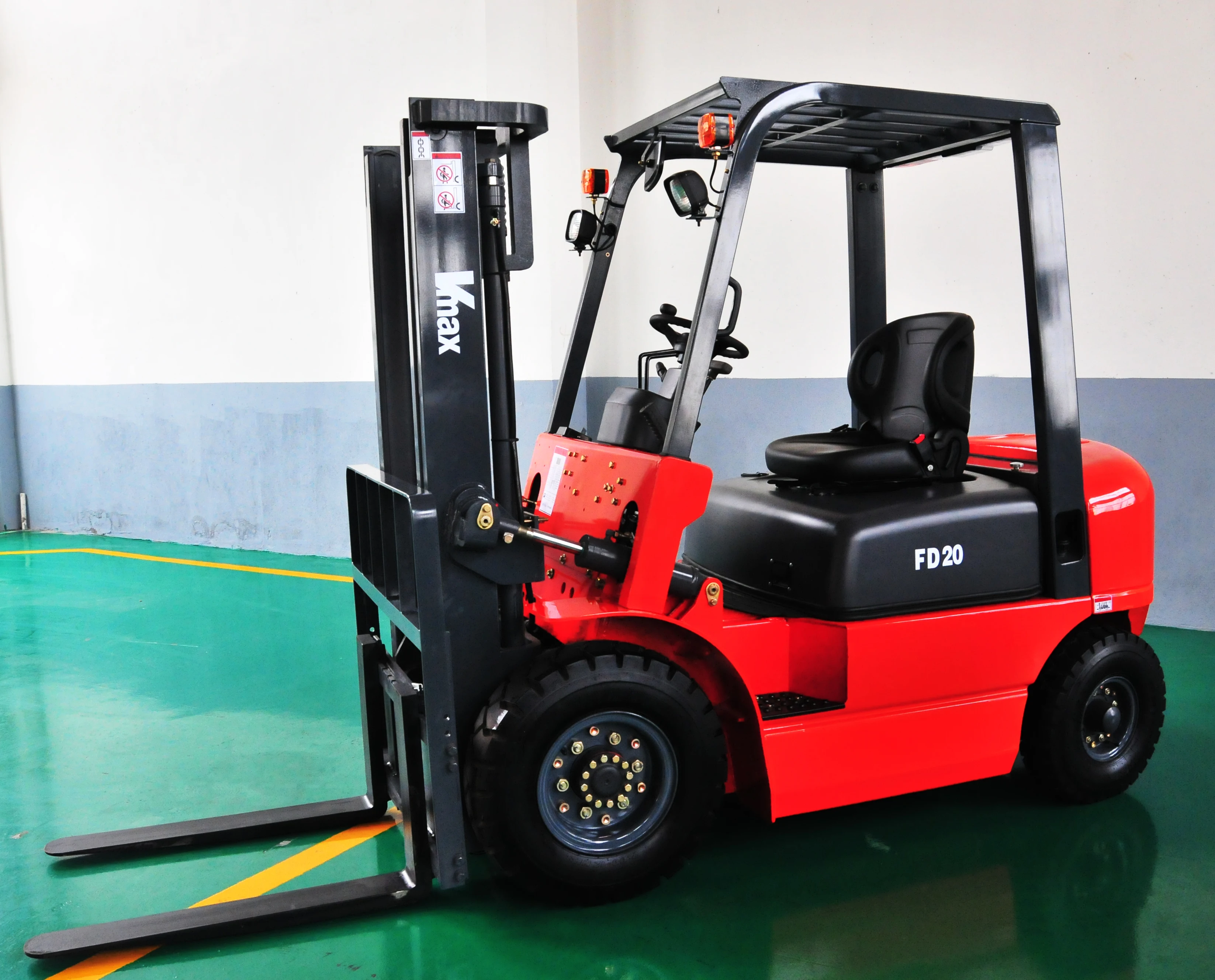 New Mini 1-3t Small Four Wheel Environmentally Friendly  Diesel Powered Counterbalanced Distribution Station Forklift