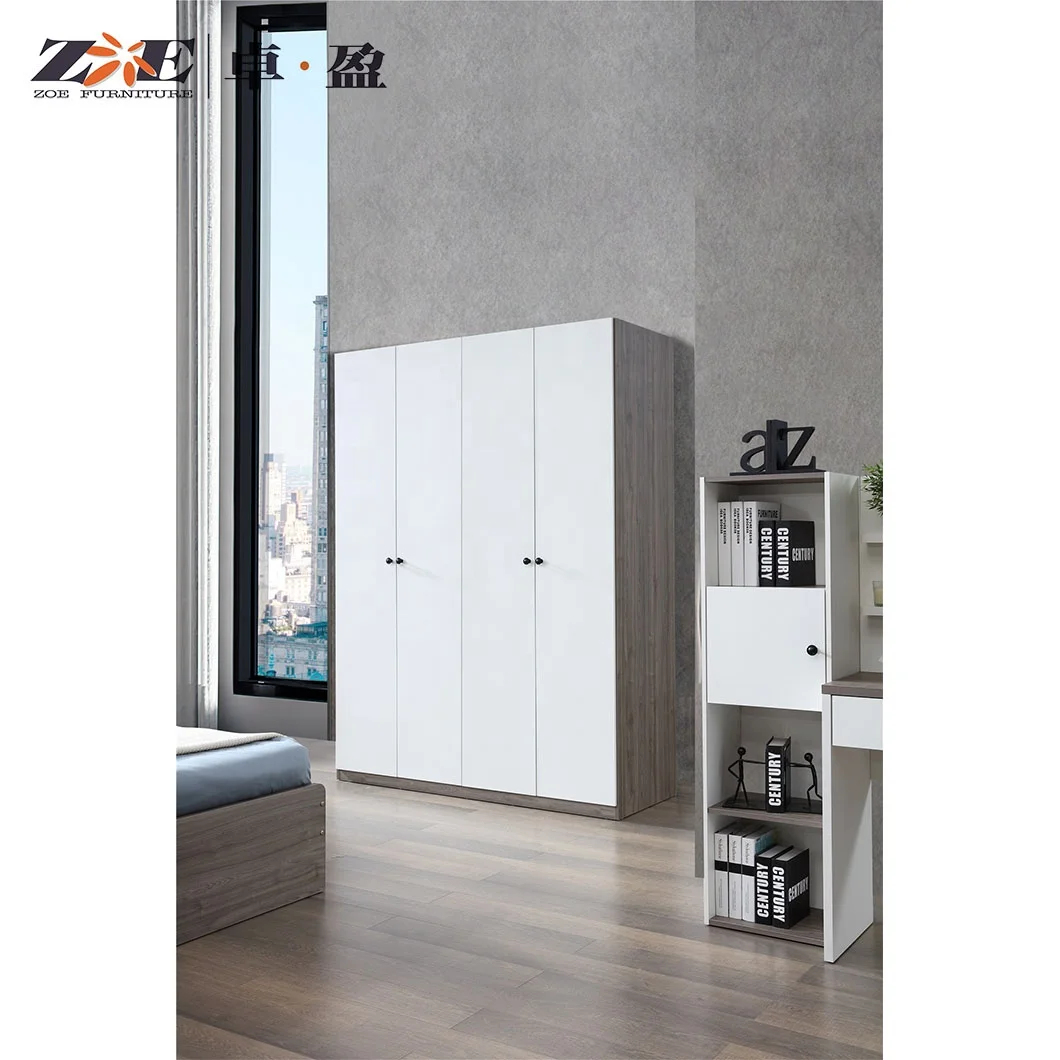 Modern smart furniture king bed frame design wooden bedroom set