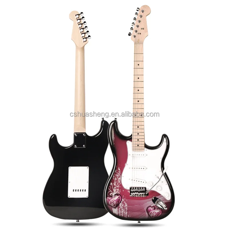 Wholesale Electric Guitar 39 Inch 6 Strings Beginner Erexercise Guitar 21 Frets Beginners Self-study Stringed Instrument