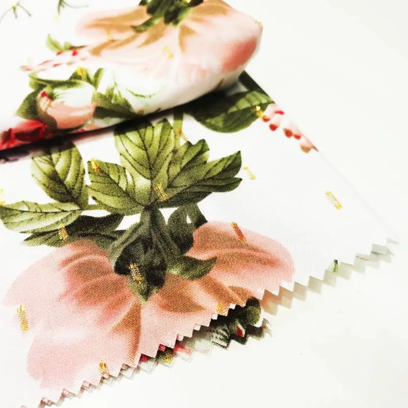 Горячая продажа печатная мягкая ткань из искусственного шелка для женского платья