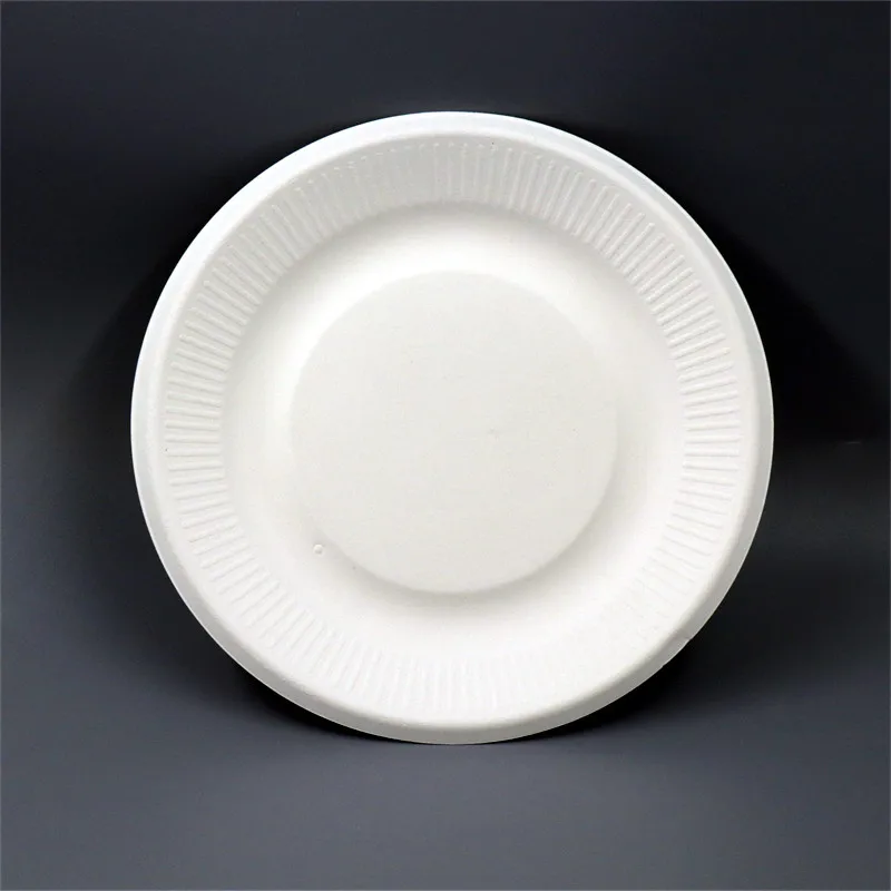 Sugar cane bagasse environmental virgin pulp environment Wholesale fast takeaway plate