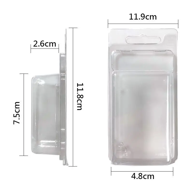 Clear double clamshell trays box packaging blister fishing lures