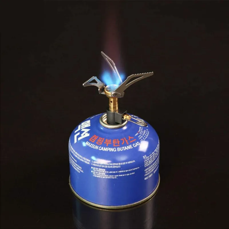 GoalFit 2024 Outdoor Camping Mini Solo Stove Cooker Gas Stove Gas Cooking Stove for Hiking Climbing