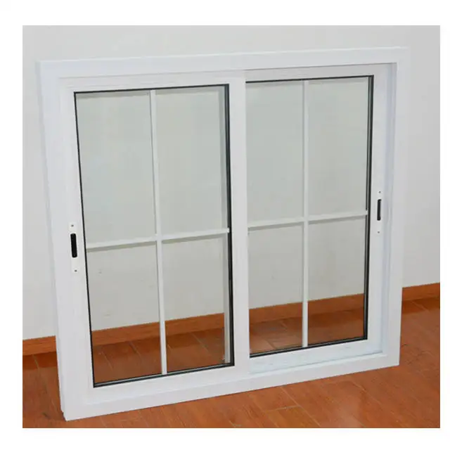 Hurricane Proof Double Glass Fiberglass Pvc Sliding Windows