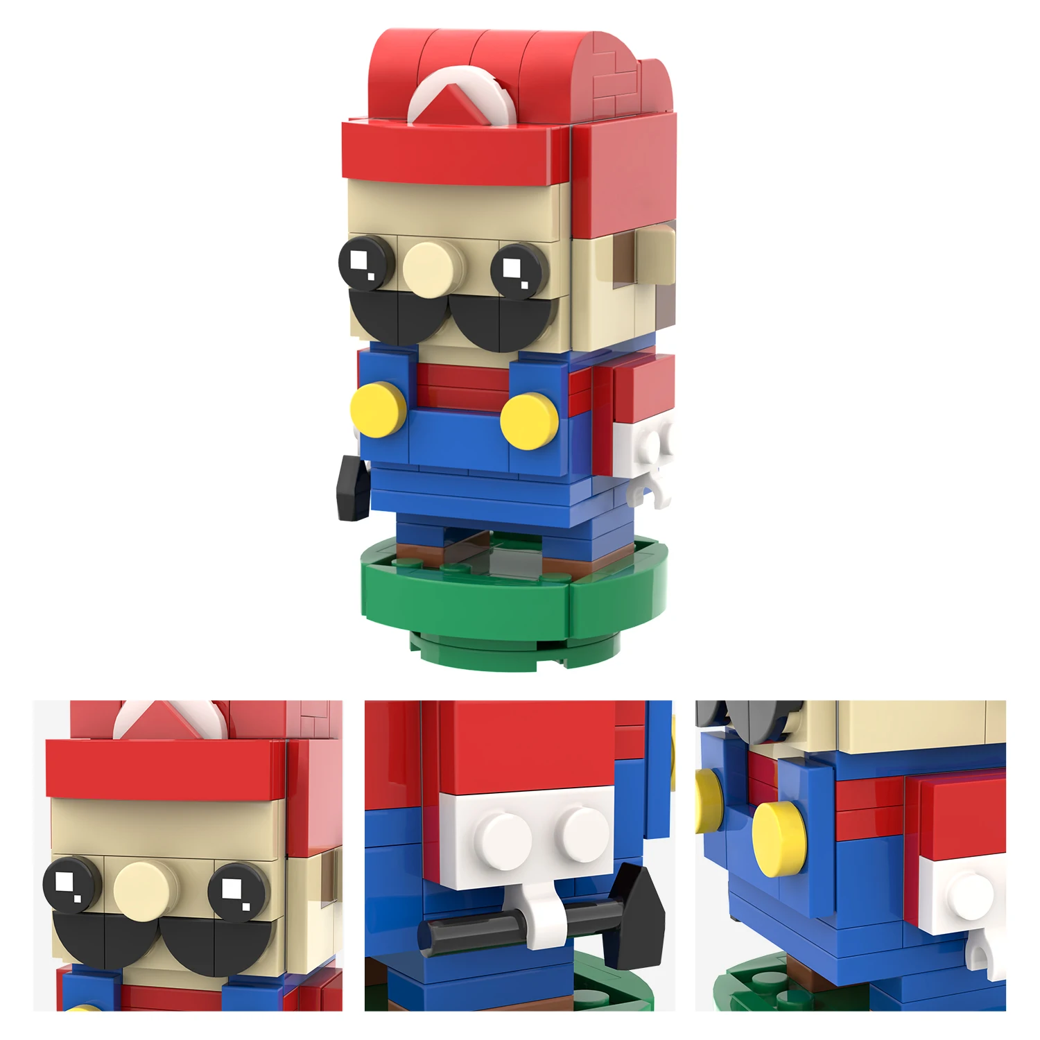 MOC7043 MOC7044 Марио Луиджи Nano кирпичи игровой персонаж Бро мультфильм экшн-модель развивающие строительные блоки детские игрушки