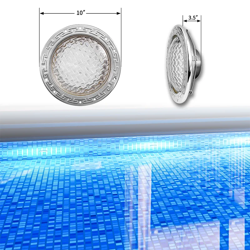 Refined Most Popular 10 Inch Large Wet Niche compatible High Power LED 316SS 10 Inch Pool Light Fixture LED Pool Lights