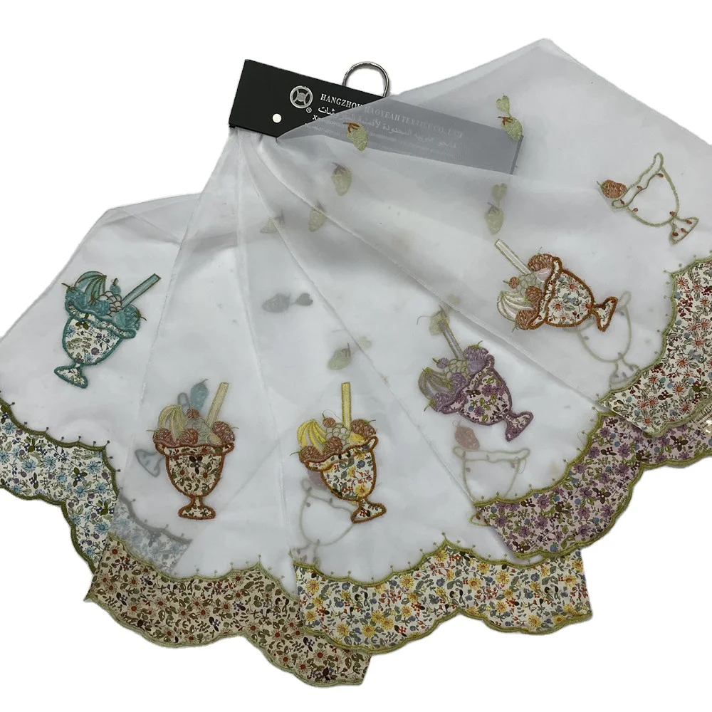 Terylene embroidery  curtains finished custom simple environmental protection