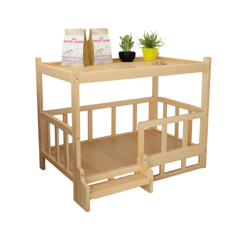 Кровать для собак кроватка для кошек кроватка деревянная кровать сосновая древесина массив древесины маленький питомец большой питомец