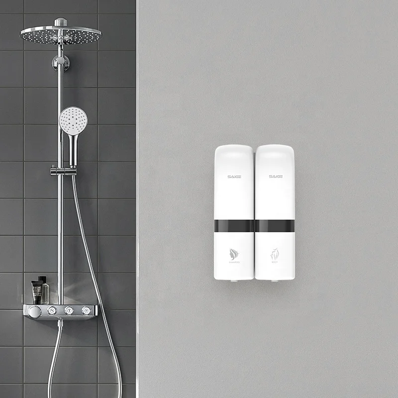 Factory Wholesale Price Modern Design 200 ml ABS Wall Mounted Hand Soap Dispenser for Toilet
