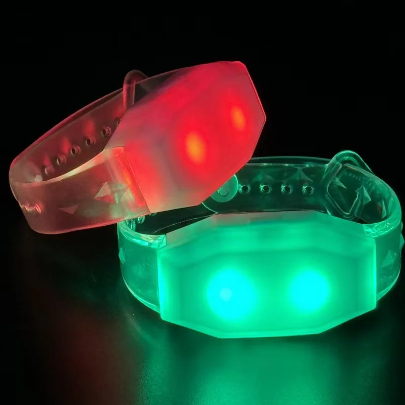 OEM Hot Selling Led Flashing Bracelet Music Sound Activated Led Luminous Bracelet Light Up Led Wristbands For Concert Party