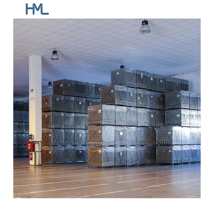 Штабелирование Oem допустимый промышленный Штабелируемый Складной Металлический Стальной Сетчатый проволочный контейнер