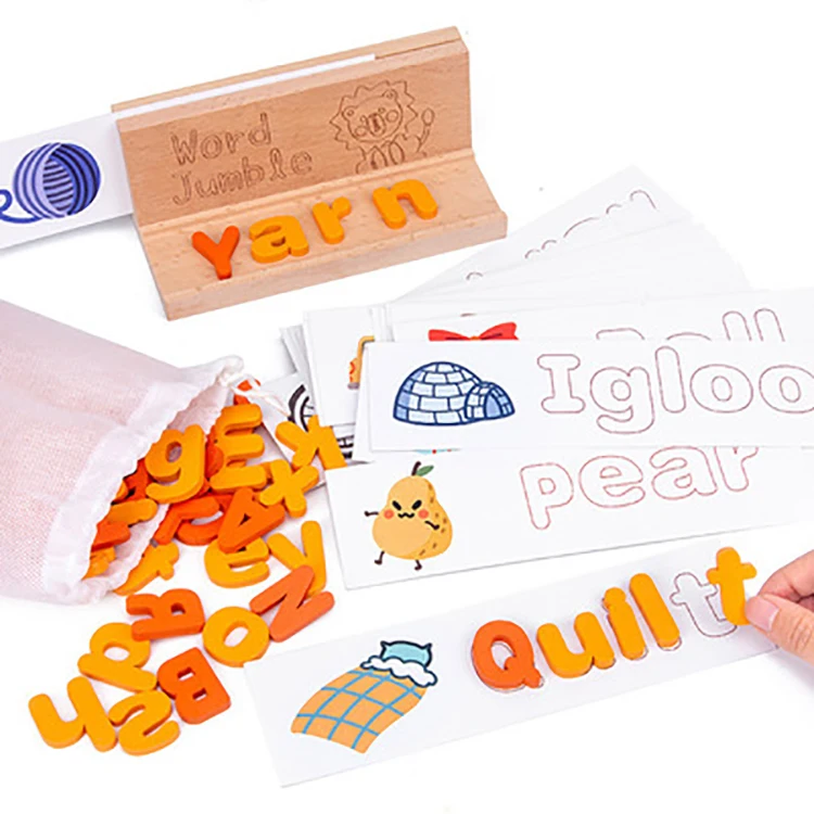 Hot Amazon New Learning Letters World Early Baby Toys Wooden Educational Toys