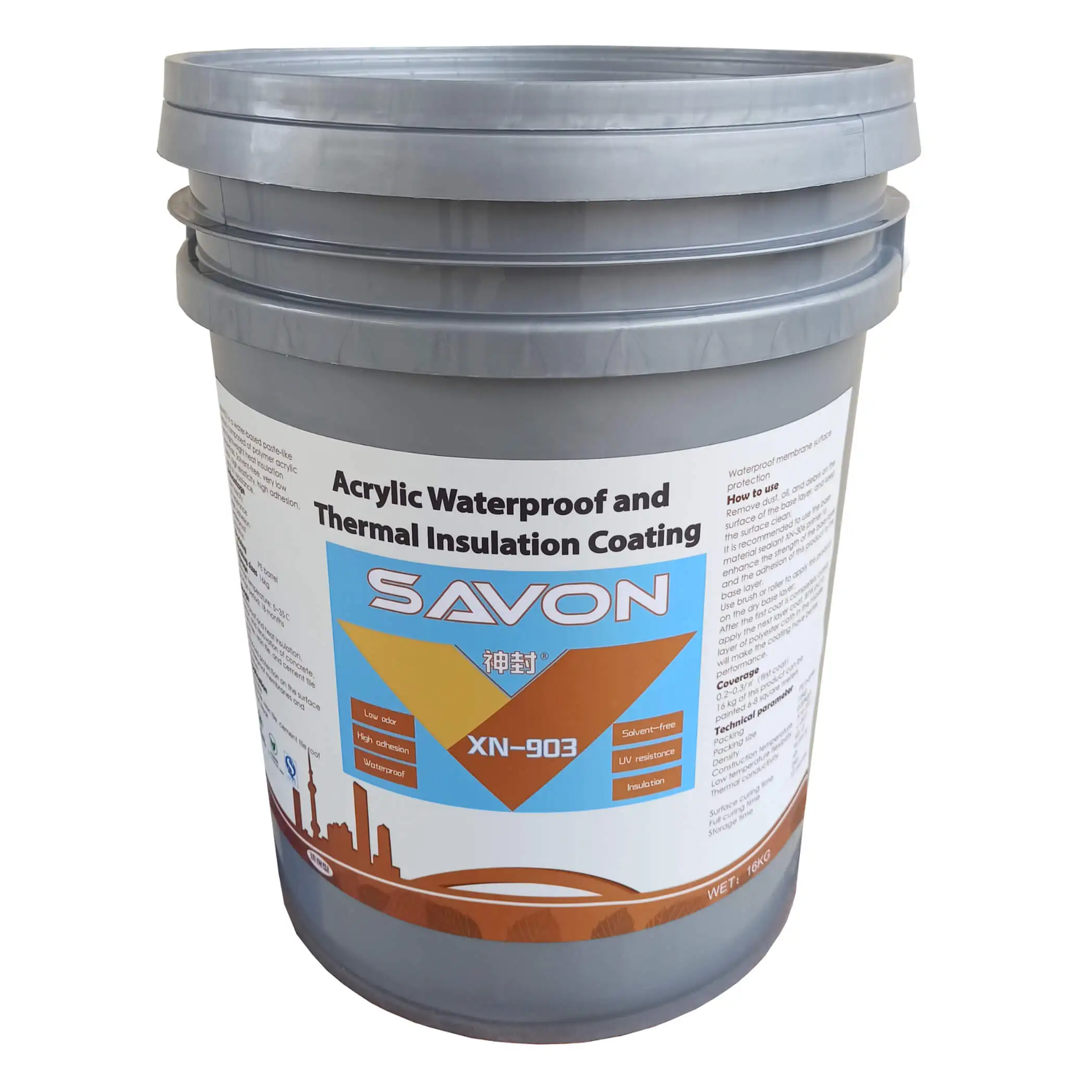 High Quality Environmentally Friendly Roof Polymer Waterproof UV Resistant Thermal Insulation Coating