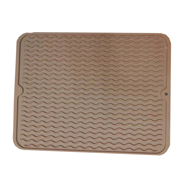 New Arrival Silicone Drying Dish Drying Heat Resistant Non-Slip Sink Mat For Kitchen Counter