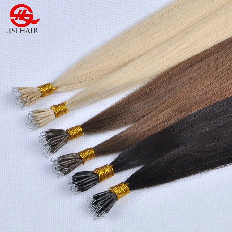 OEM High Quality Double Drawn Nano Ring Pre Bonded Human Hair Extension