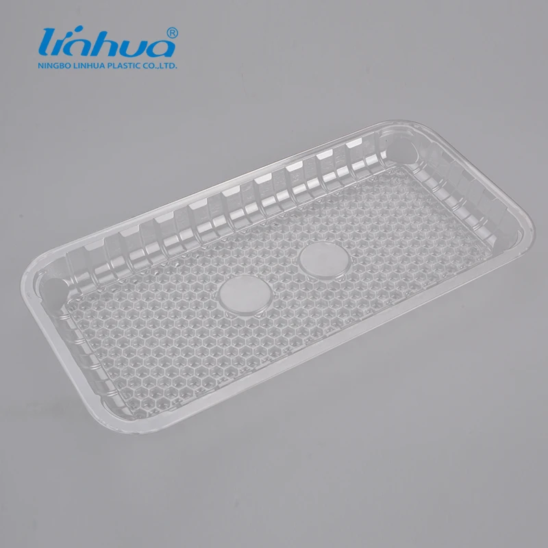 PET Plastic food tray for chicken meat food grade