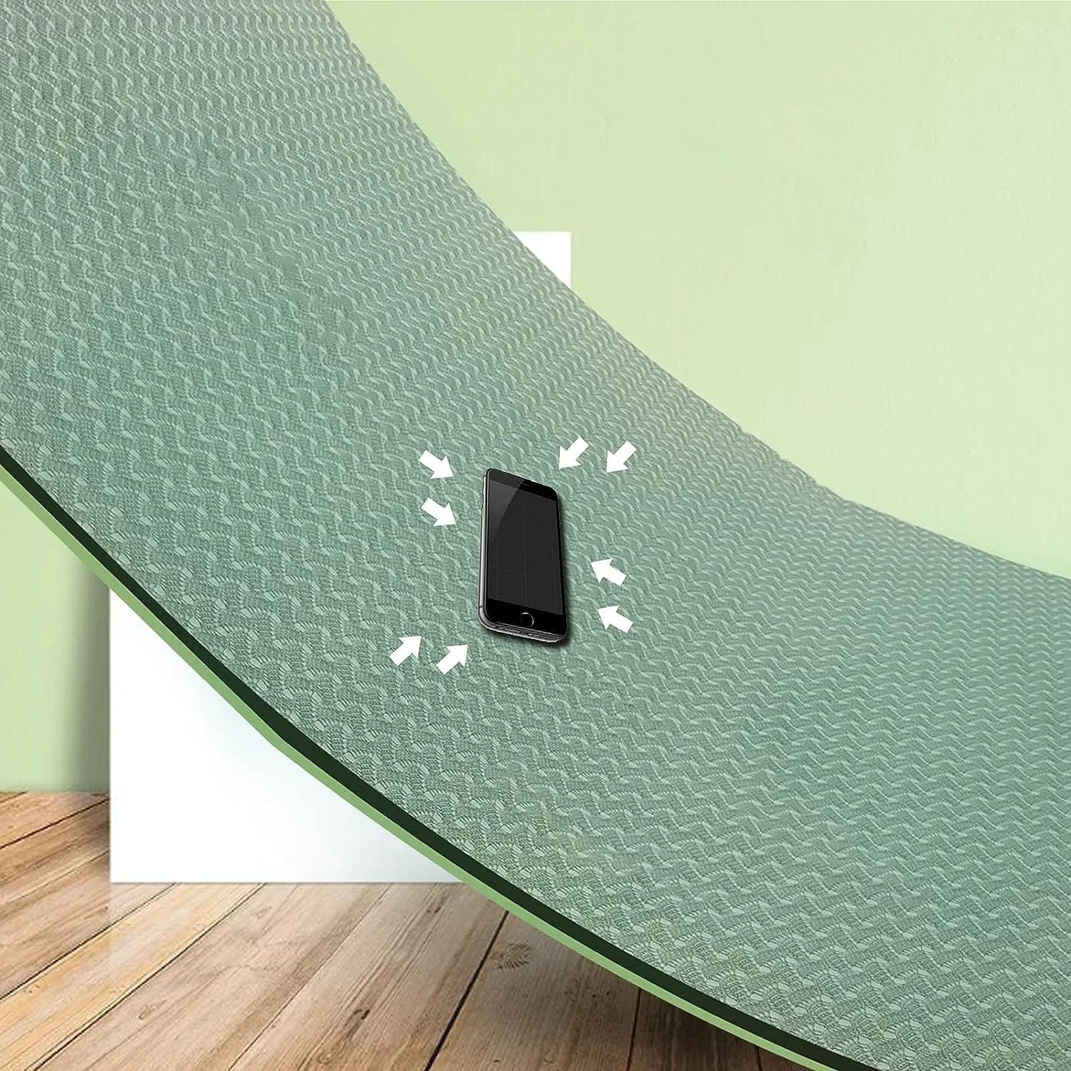 Custom Printed Thick 8mm TPE Non-slip High Density Eco-Friendly Pilates Yoga Exercise Mat