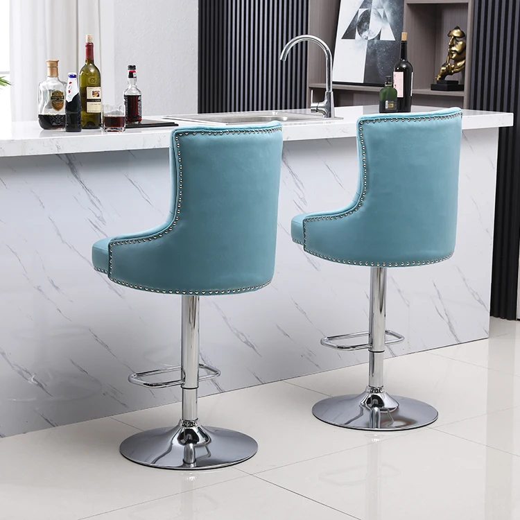 Vintage restaurant modern bar stool chair with back