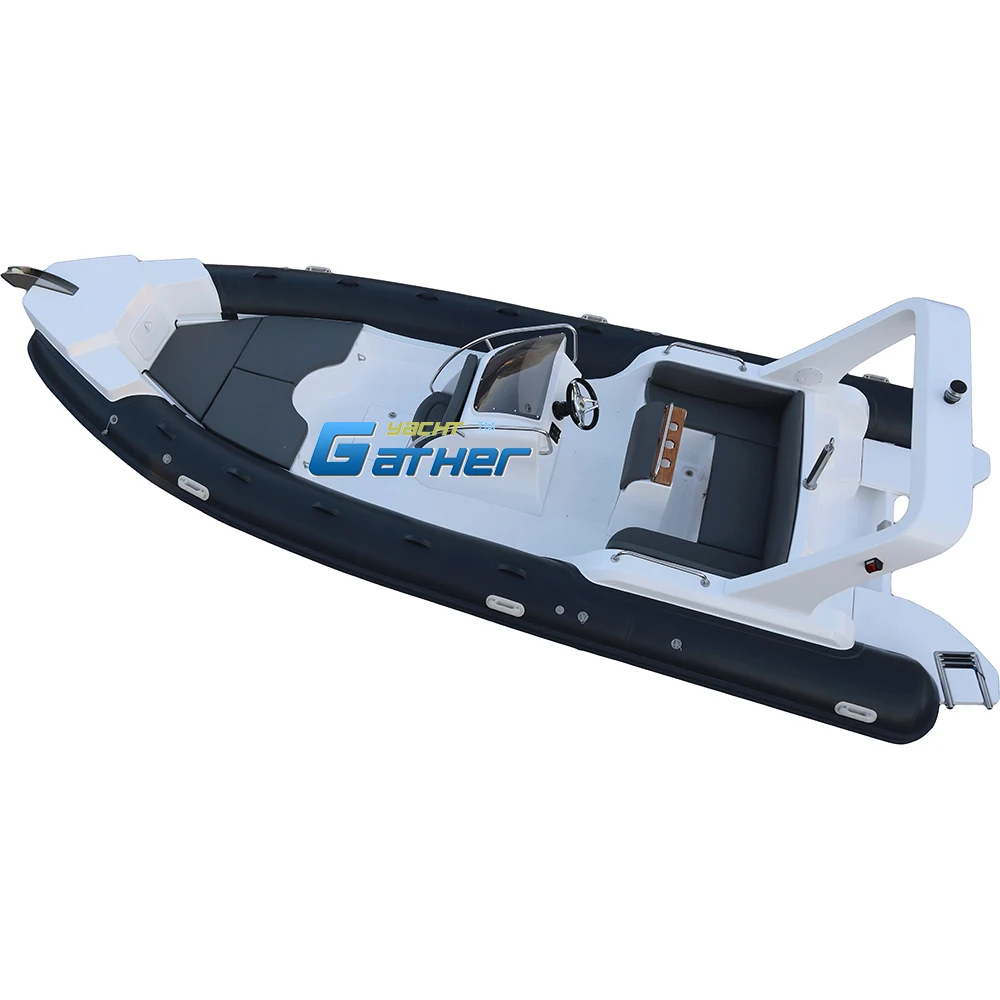 CE 7.1m Rib700 Boat 23ft Inflatable pvc or Hypalon Rib Boat Luxury Yachts for Sale
