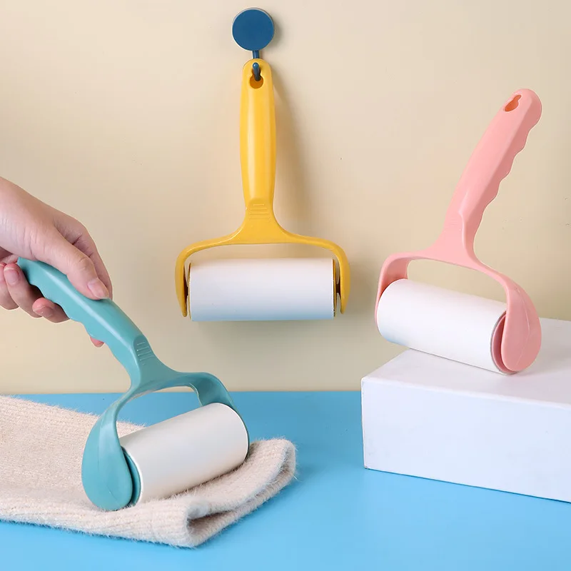 portable sticky clothes cleaning roller lint roller remove pet cat dog hair floor cleaning adhesive remover