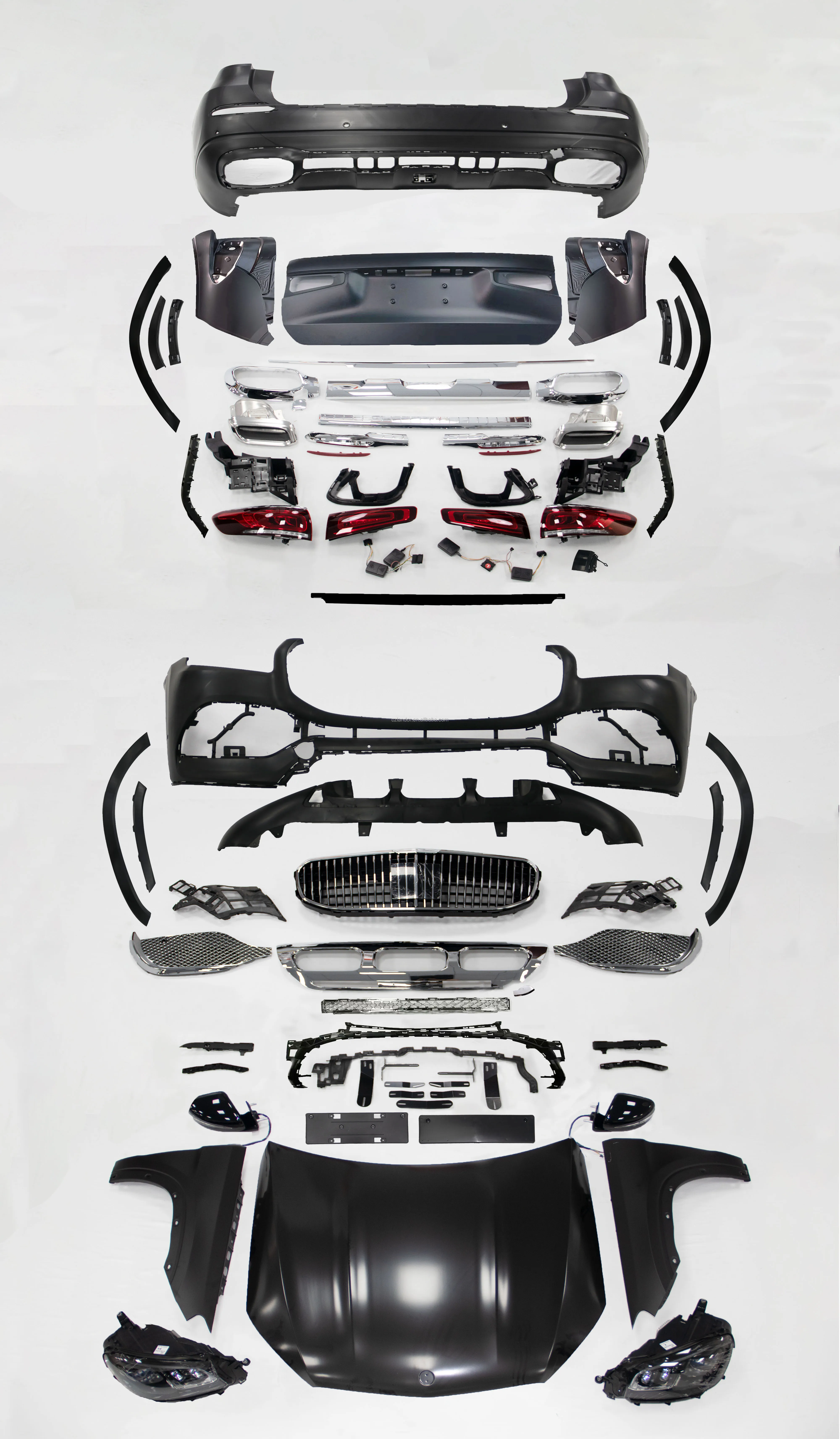 High Quality For GL X166 (13-19) upgrade to x167(20+) May bach style bodykit facelift with newest headlights plug and play