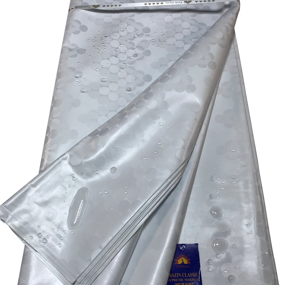 High Quality Bazin Gezner 100% Cotton Jacquard Patterns Fabric With Rose Perfumed Shining Clothing