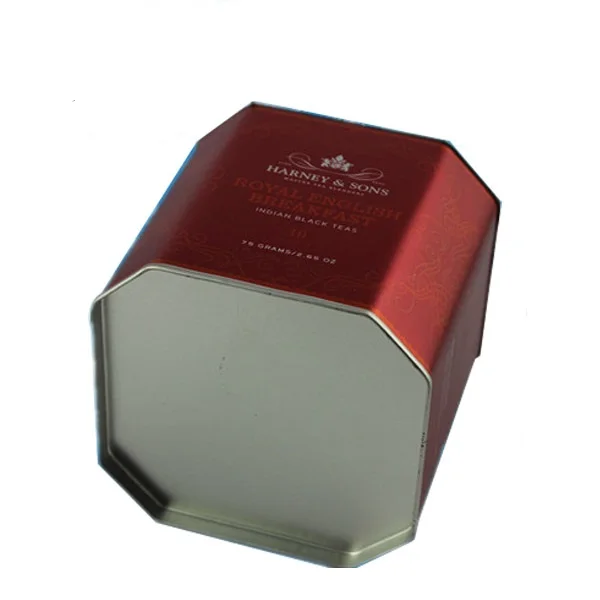 New model customized good reviews Innovative design Irregular shape tea  packaging tin can