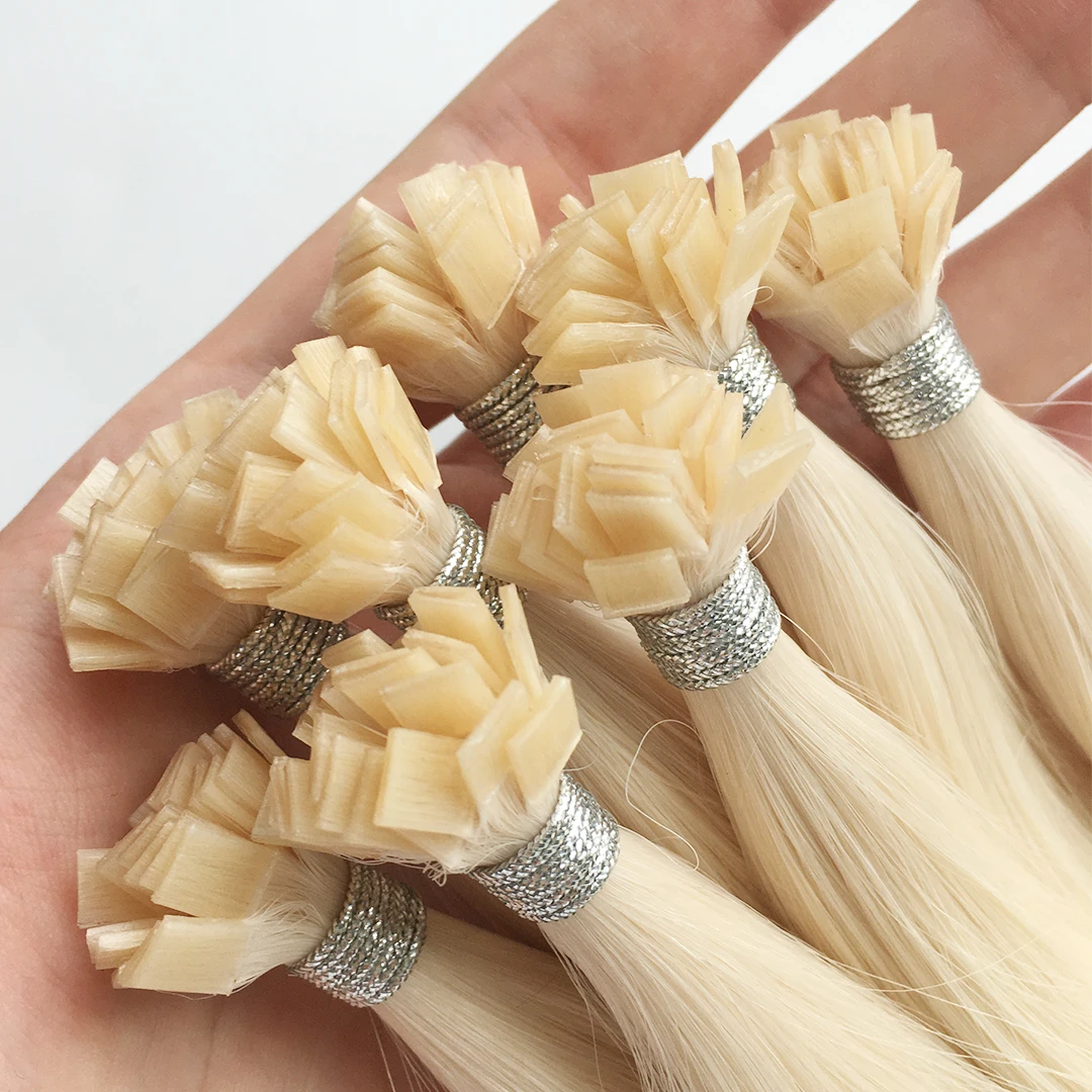 Salon Quality Factory Price European Hair Extension Hair Waterproof Double Drawn K Tip Keratin Russian Hair