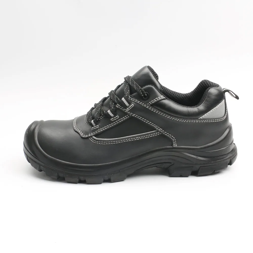 Classic Design Cheap Price Mens Black Full Grain Leather Steel Toe Industrial Comfortable Safety shoes