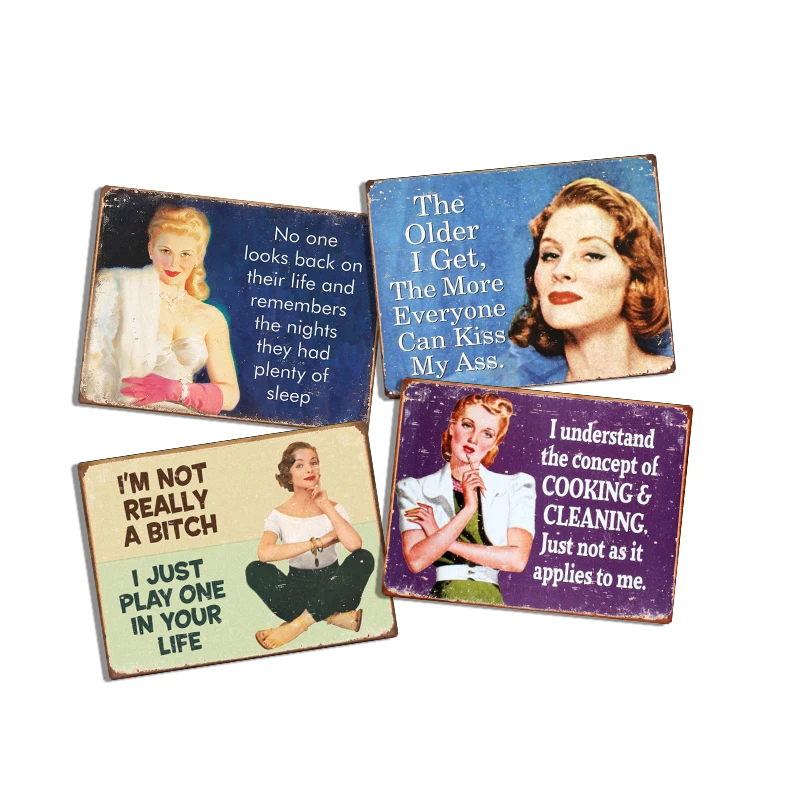 Reproduced Vintage, Gas Oil Retro Advert Antique Metal Signs for Garage Man Cave Bar Kitchen, Nostalgic Car Decor