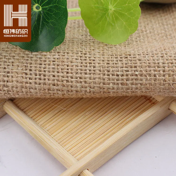 
China Supplier Material Hessian Jute Natural 100% Jute Woven Fabric 