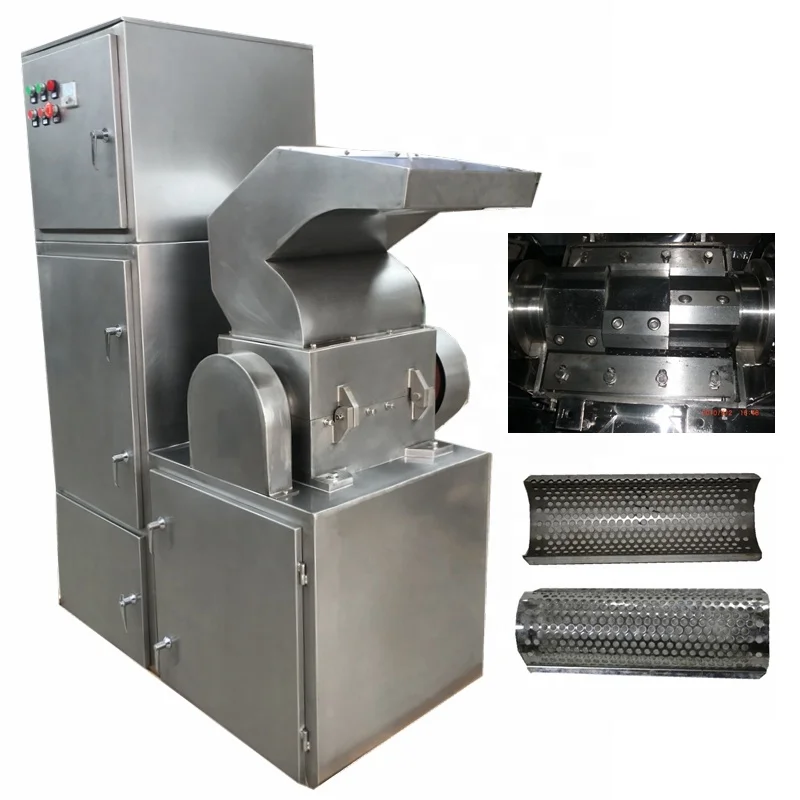 cassava roots herb leaves Chinese medicine coarse rough crusher grinder crushing grinding machine