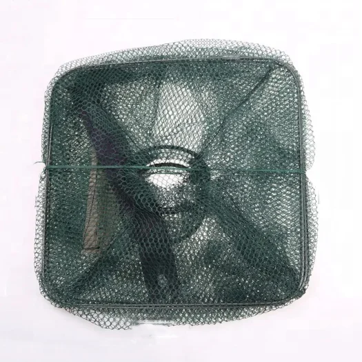 Collapsible foldable crab trap fishing net pe fishing accessories aquaculture trap for crayfish trap