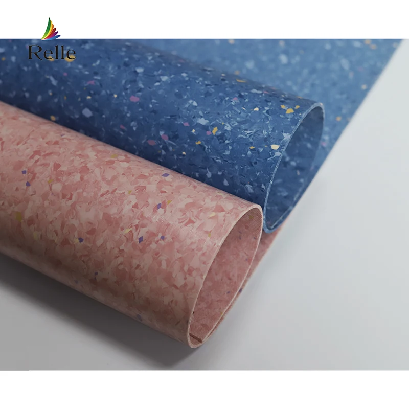 Relle plastic homogeneous pvc cover linoleum or vinyl flooring roll for office