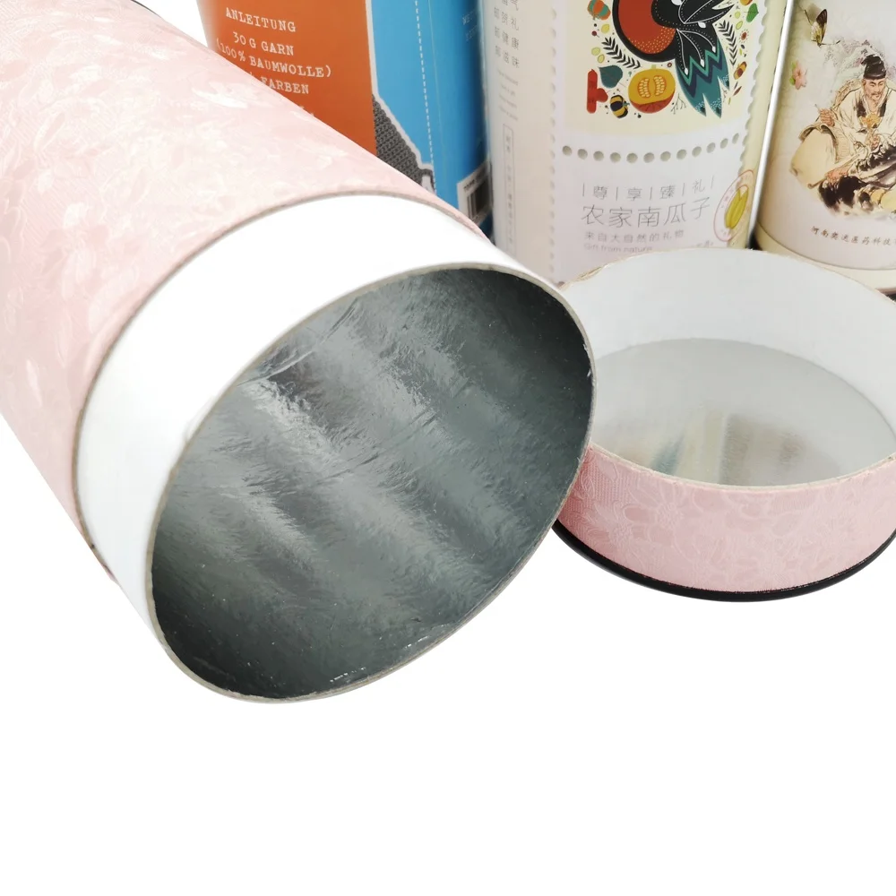 Round Gift Packaging Cardboard box,Cylindrical Shape Paper Tea Box