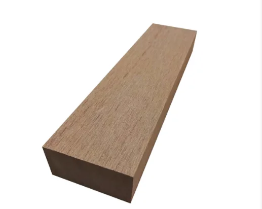 Good load-bearing WPC Composite  teak batten bench bar wood timber tube 57*32mm