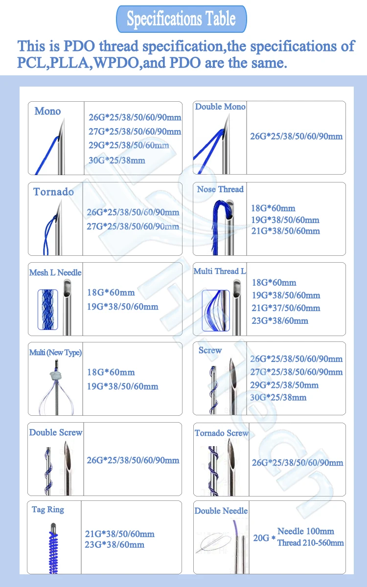 PDO Ultra V-lift Thread Improve Aging Skin With Non-surgical Thread Lift