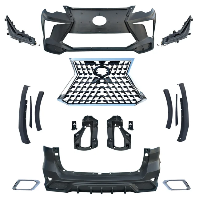 High quality car bumpers tuning GX460 LX570 facelift body kit for Toyotas Fortuner 2016-2019