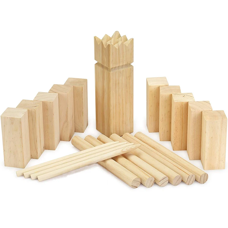 Премиум игра на газон наружный двор задний сад портативный Kubb набор для