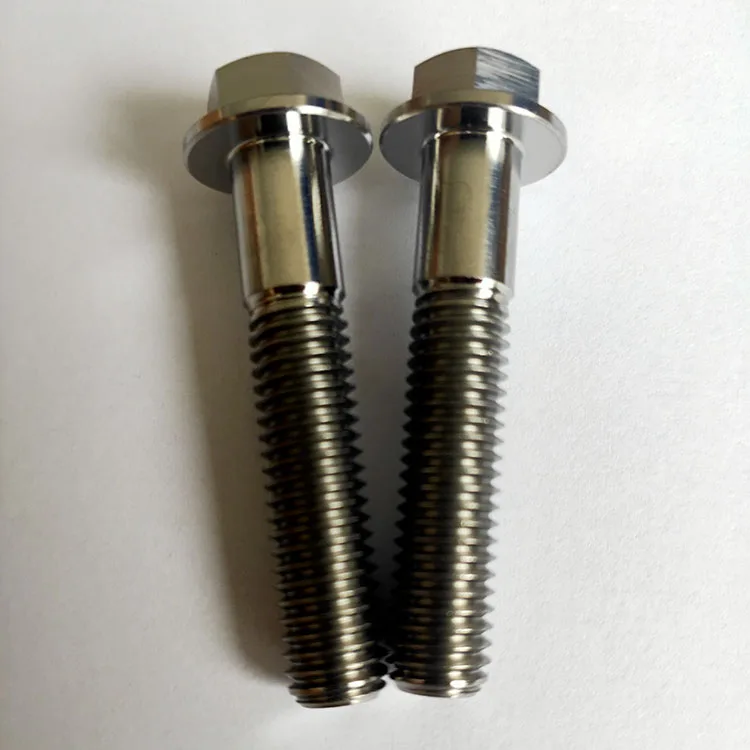 factory price of M8X45x1.25mm Titanium Flange Bolt flange screw motorcycle fasteners