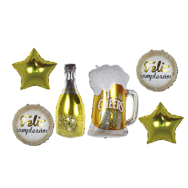 5 Pack Aluminum Graduation Suit Balloons 41 Inch Grad Grad Clothes Round Stars Holiday Supplies Welcome Party Decorations