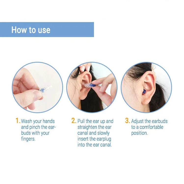 Hearing Protection Silicone Fidelity Earplugs for Concerts Musicians with Filter Live Show Ear Plugs