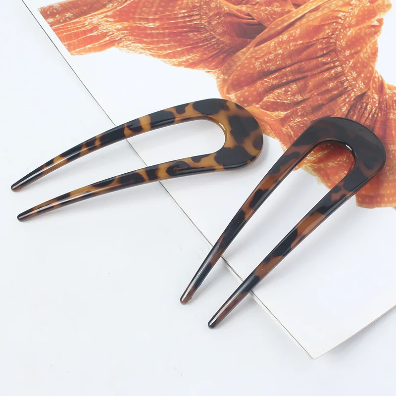 Новинка большой детский китайский материал U-образная заколка с шаровой головкой расческа для волос вилка аксессуары