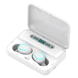 Earphones for airpod Mini LED Display Headphones with Microphone Stereo Sound waterproof Earpiece Wireless Hidden Sport Headsets