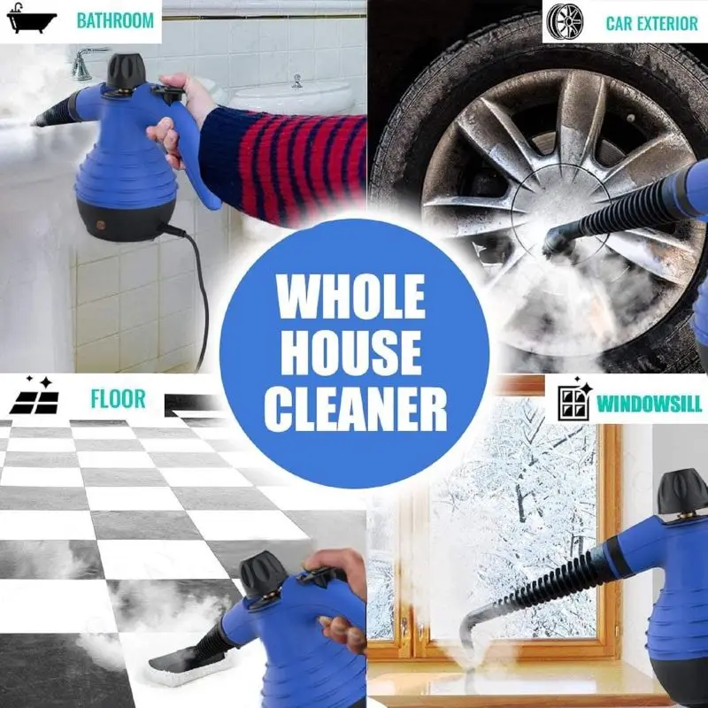 Electric Mobile Steam Cleaning Machine 220V US Plug for Car Household Outdoor and Hotel Use