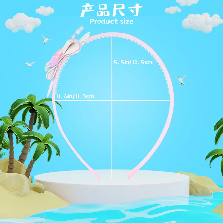 Shenglan Little Flower Headband Kids Cute Cartoon Headbands Sequins Seashell Headdress Party Beach Vacation Flower Headband