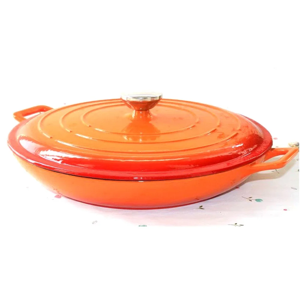 cast iron cookware /Gradual Blue Enamel Cast Iron Cooker Cast Pot