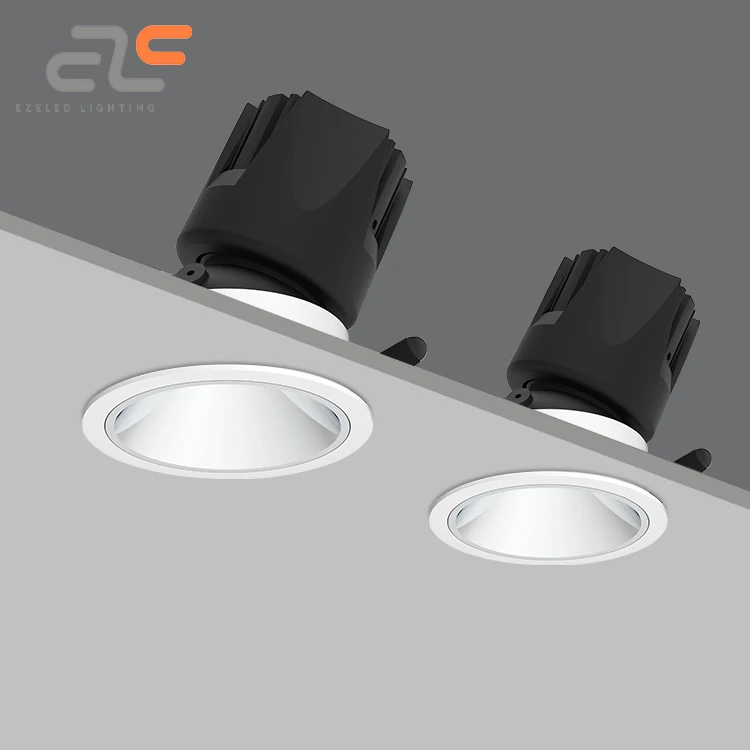 EZELED Hot Sale Dimmer Control COB Aluminum Ceiling Recessed Spot Light Lamp 7W 12W LED Spotlight