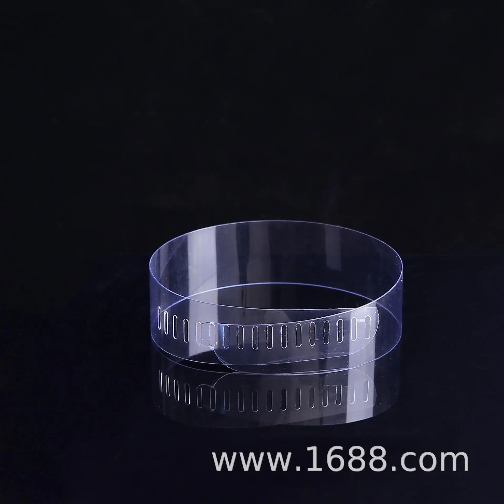 
Custom 3.2 * 450 * 40cm plastic collar band transparent plastic high tenacity ring button shirt collar band accessories 
